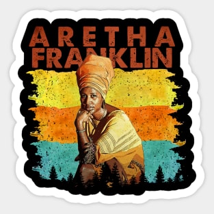 Sing it, Aretha! Classic Music Tribute Tee Sticker